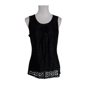 Banana republic Black Lace Tank Top size Medium